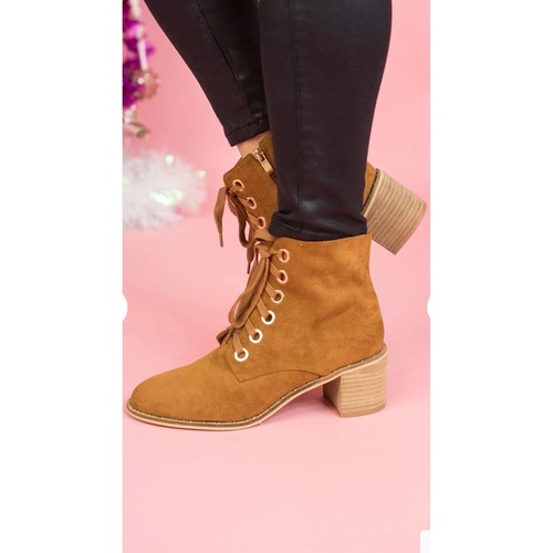 Quinny bootie womens camel - quinny,
